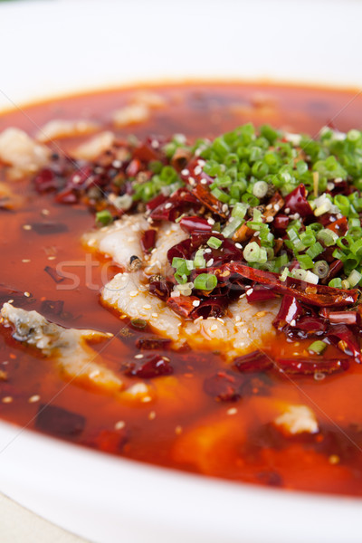 food in china-- boiled fish Stock photo © wxin