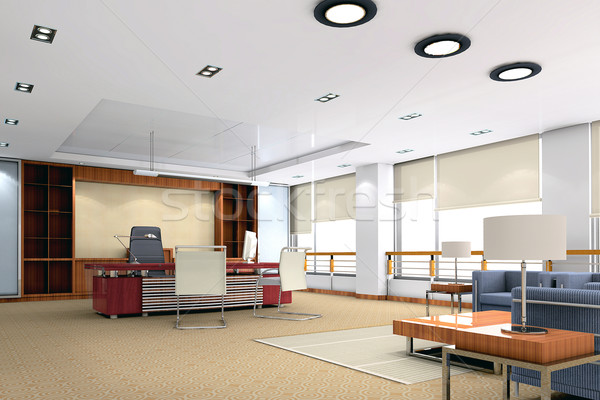 3D modernes bureau chambre personne rendu 3d [[stock_photo]] © wxin