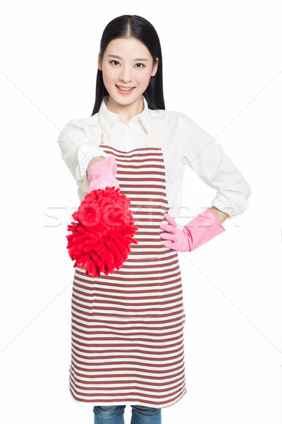 Stock photo: female cleaner