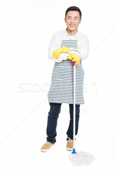 male cleaner Stock photo © wxin
