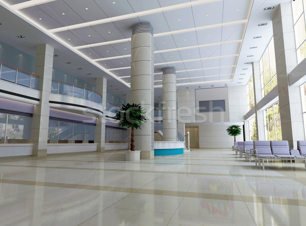 3D современных дизайна интерьер 3d визуализации бизнеса Сток-фото © wxin