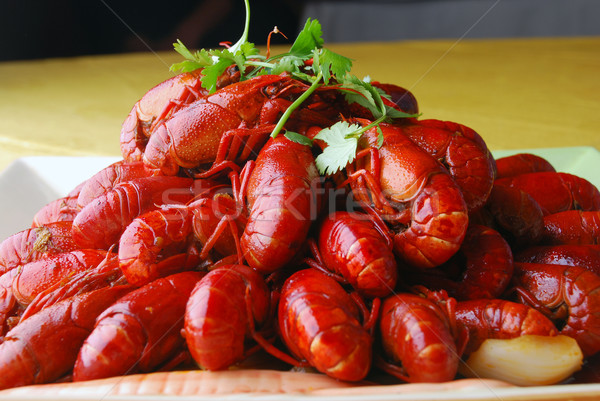 Gustoso aragosta alimentare rosso mangiare shell Foto d'archivio © wxin