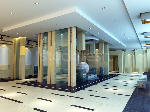 3d exhibition hall Stock photo © wxin