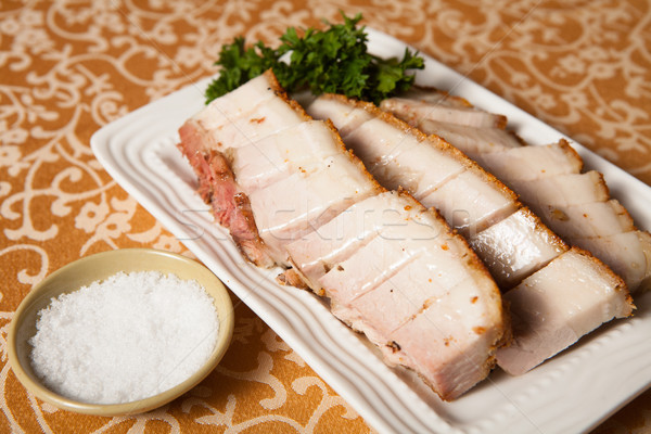 [[stock_photo]]: Alimentaires · chinois · délicieux · cuit · porc · sucre · blanche