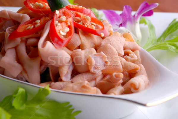 food in china--chili fried duck Intestine Stock photo © wxin