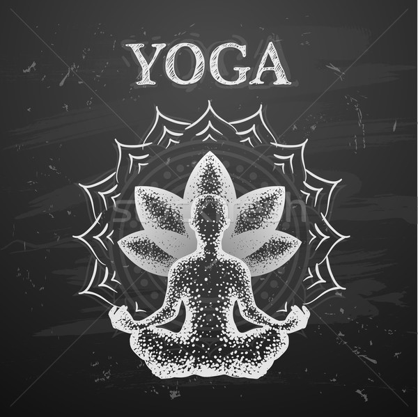 Stock photo: Vector illustration of yoga poses