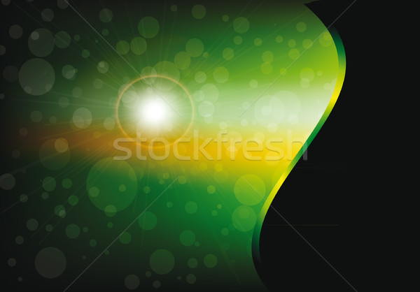 аннотация bokeh пространстве зеленый желтый ночь Сток-фото © X-etra