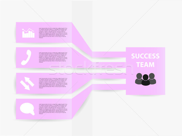 вектора Элементы бизнеса шаблон графа Сток-фото © X-etra