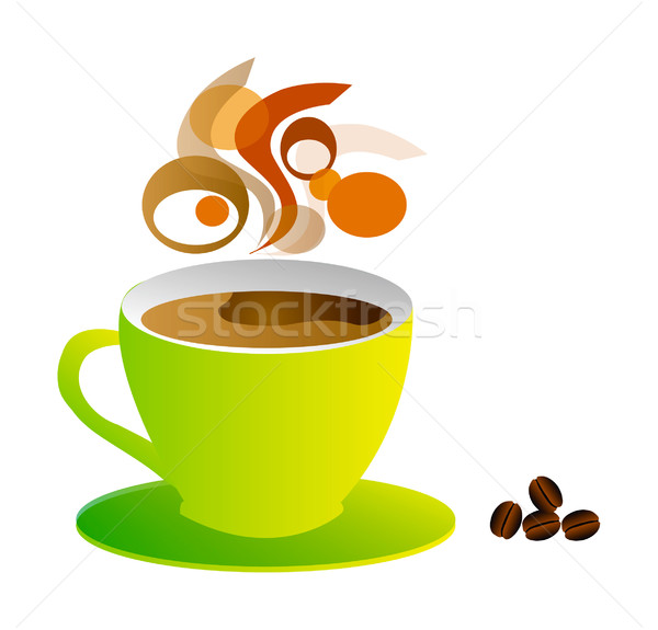 Xícara de café bom ilustração quebrar Foto stock © X-etra