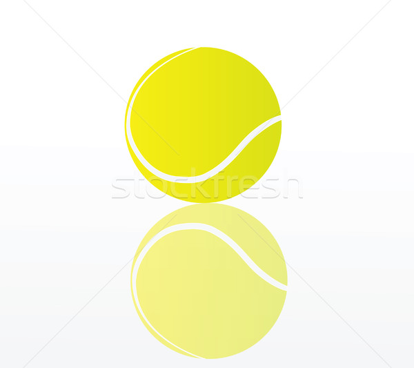 Bola de tênis isolado branco esportes mundo fitness Foto stock © X-etra