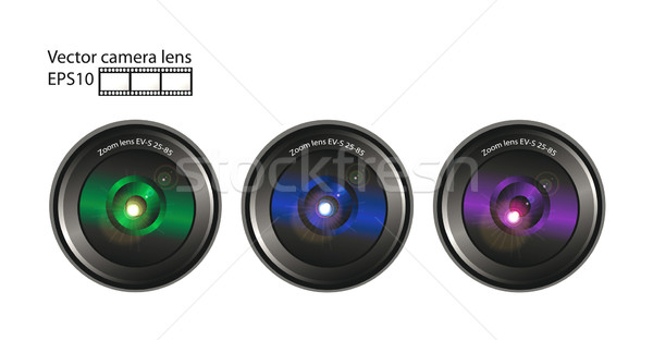 Vector camera lens Stock photo © X-etra