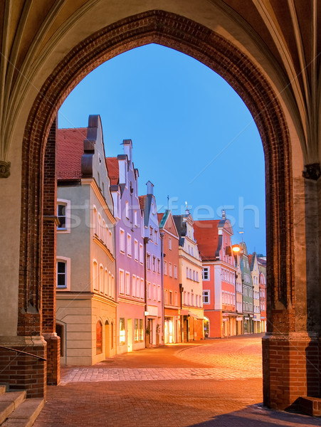 Middeleeuwse oude binnenstad München Duitsland gothic Stockfoto © Xantana