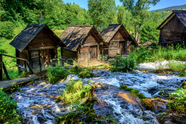 Jajce watermills, Bosnia and Herzegovina Stock photo © Xantana