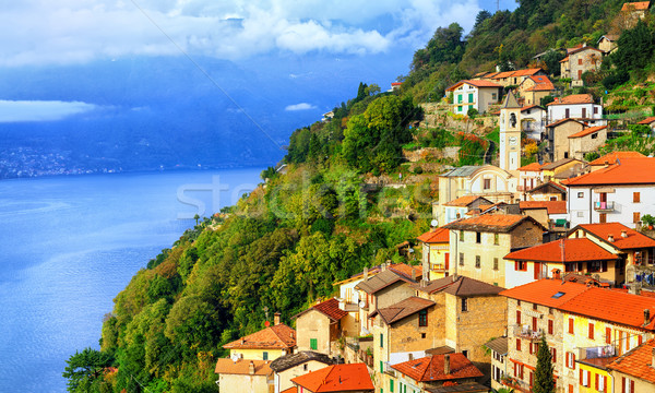 A small town on the Lake Como in northern Italy near Milan, Italy Stock photo © Xantana