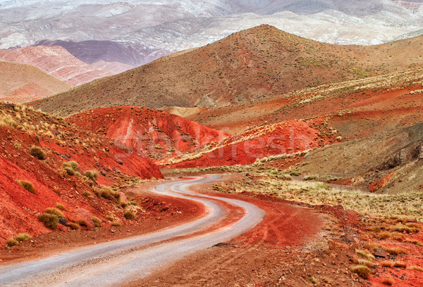 Zdjęcia stock: Drogowego · atlas · góry · Maroko · sahara · pustyni