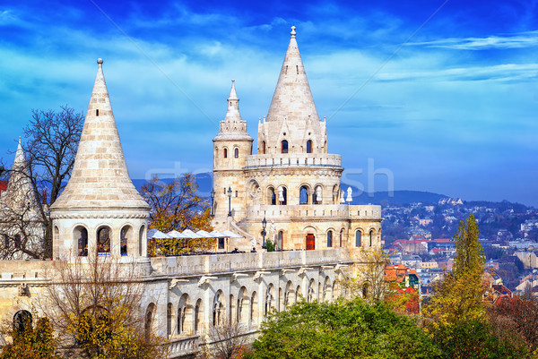 [[stock_photo]]: Budapest · Hongrie · château · colline · lumière