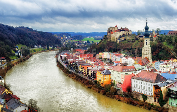 Historical old town of Burghausen, Bavaria, Germany Stock photo © Xantana
