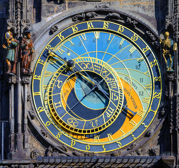 The astronomic clock Horologe in Prague, Czech Republic Stock photo © Xantana