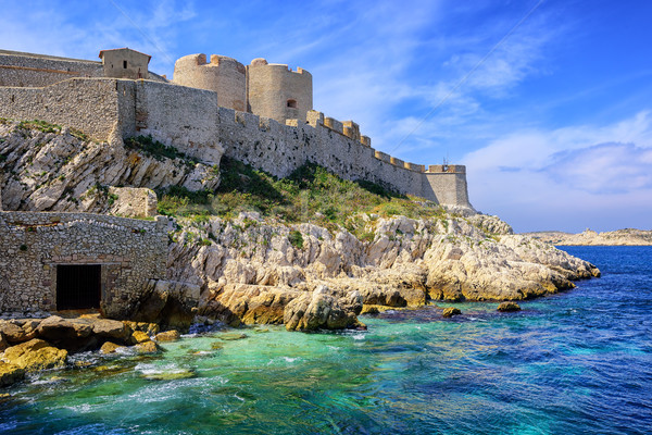 Chateau d'If castle on an island in Marseilles, France Stock photo © Xantana