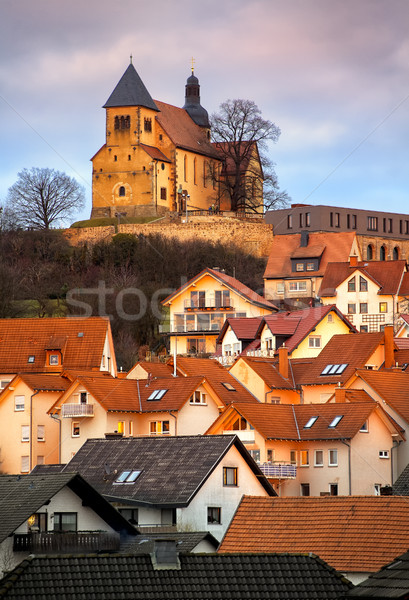 Old gothic german town Fulda by Frankfurt, Germany Stock photo © Xantana