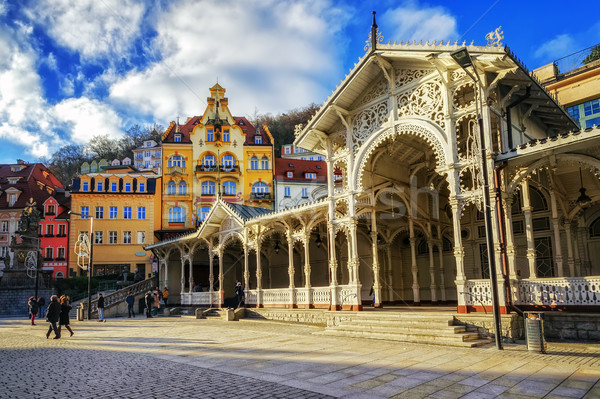 Carlsbad, the famous spa city in western Bohemia, Czech Republic Stock photo © Xantana