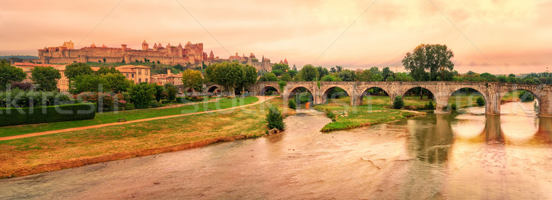 Cite de Carcassonne, Languedoc-Roussillon, France Stock photo © Xantana