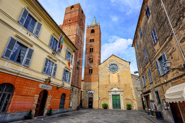 Medieval historical town Albenga, Liguria, Italy Stock photo © Xantana