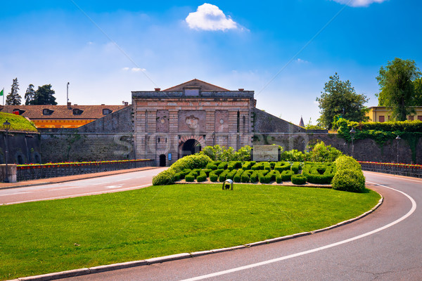 Foto stock: Cidade · portão · ver · região · água · paisagem