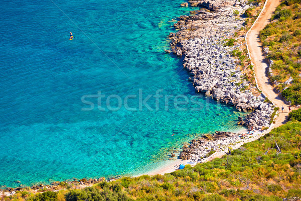 Turquesa playa archipiélago Croacia mar Foto stock © xbrchx