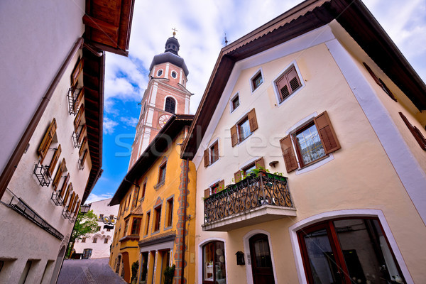 [[stock_photo]]: Ville · vue · sur · la · rue · alpes · région · ciel · bâtiment