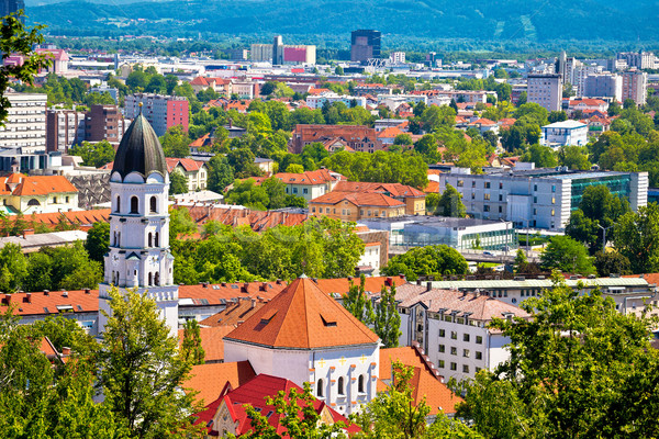 [[stock_photo]]: Ville · architecture · vert · paysage · ciel · bâtiment