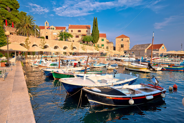 Town of Bol on Brac island waterfront view Stock photo © xbrchx