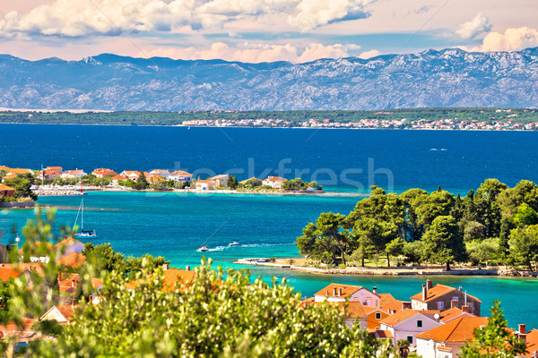 Zadar islands archipelago and Velebit mountain view Stock photo © xbrchx
