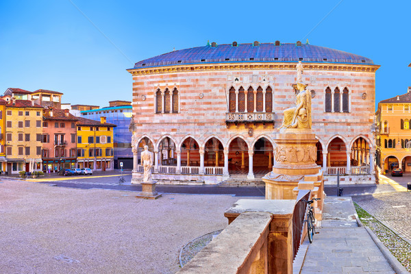 Piazza della Liberta square in Udine landmarks view Stock photo © xbrchx