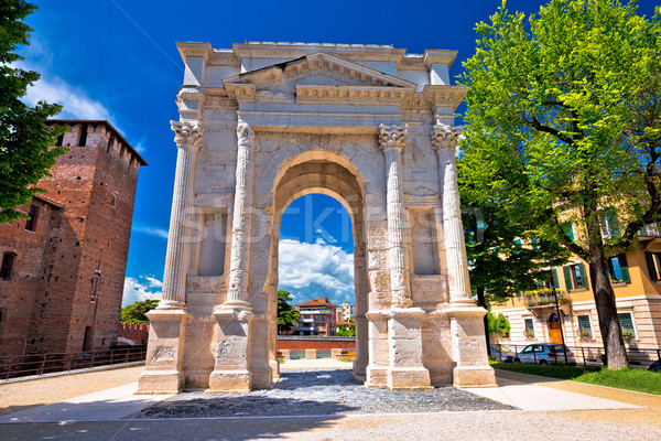 Arco dei Gavi famous historic landmark in Verona Stock photo © xbrchx