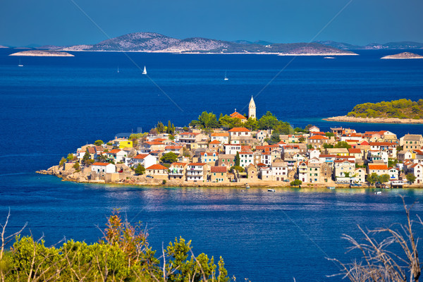 Archipel bleu mer vue région Croatie [[stock_photo]] © xbrchx