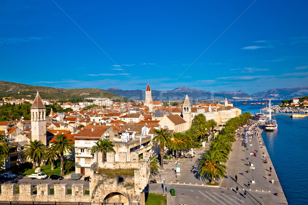 Town of Trogir rooftops and landmarks view Stock photo © xbrchx