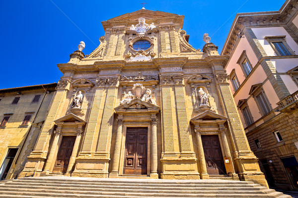 Templom Florence utcakép Toszkána régió Olaszország Stock fotó © xbrchx