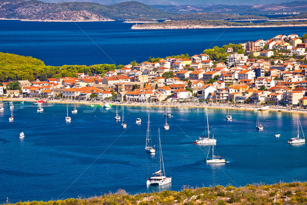 Archipel bleu mer vue région Croatie [[stock_photo]] © xbrchx