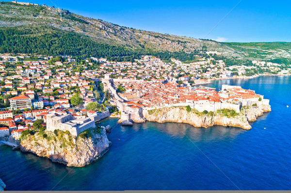 Város Dubrovnik város falak unesco világ Stock fotó © xbrchx