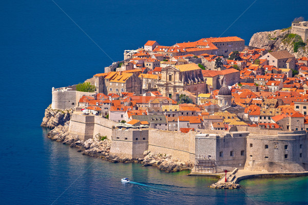 Town of Dubrovnik UNESCO world heritage site view Stock photo © xbrchx