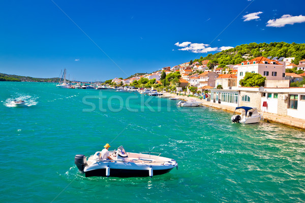 Summer view of Tisno coast Stock photo © xbrchx