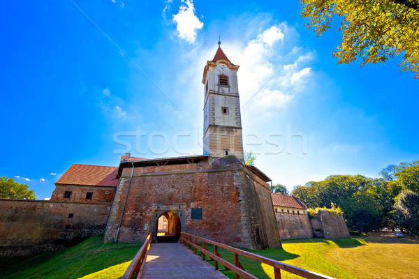 Cakovec old town in green nature view Stock photo © xbrchx