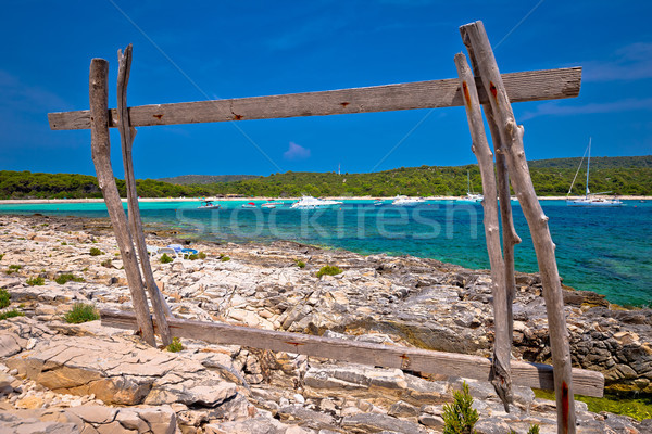 Sakarun beach yachting bay view Stock photo © xbrchx