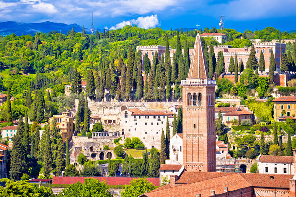 ヴェローナ 屋根 表示 地域 イタリア 水 ストックフォト © xbrchx