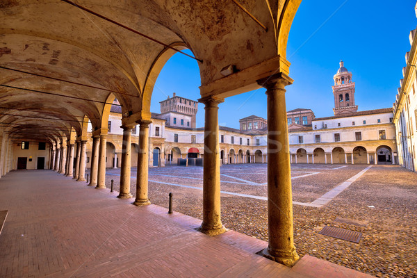 Piazza Castello in Mantova architecture view Stock photo © xbrchx