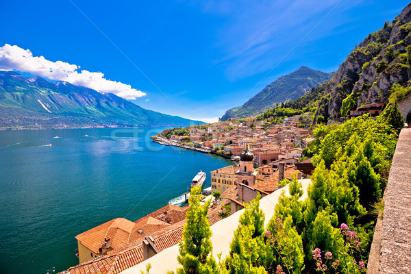 Stock photo: Lago di Garda panoramic view in Limone sul Garda