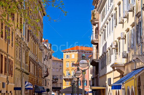 City of Rijeka center street view Stock photo © xbrchx