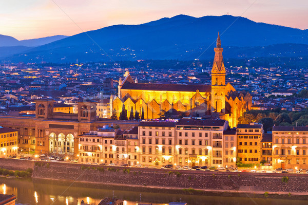 Florencia paisaje urbano panorámica vista Toscana Foto stock © xbrchx