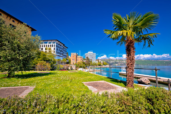 Luxury waterfront walkway in Opatija Stock photo © xbrchx
